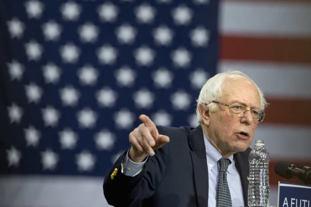 In this Thursday, Feb. 25, 2016 file photo, Sen. Bernie Sanders, I-Vt. speaks during a campaign rally in Chicago. (Jacquelyn Martin/AP)