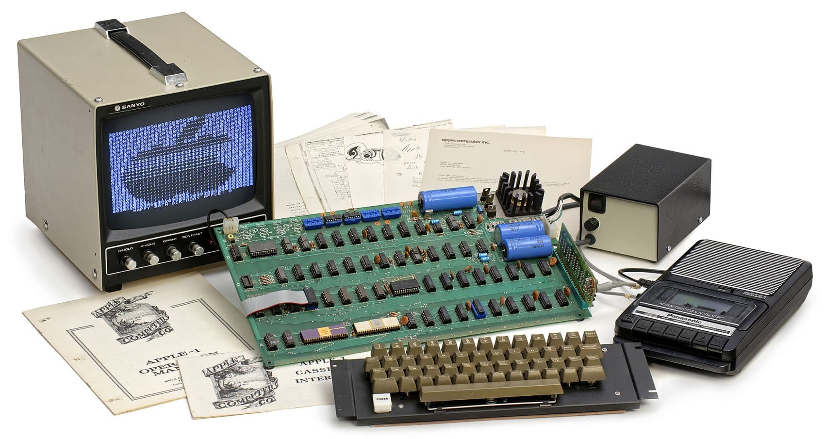 In this image released on Tuesday, April 25, 2017, is a sensationally rare Apple-1 computer from 1976. (Auction Team Breker via AP)