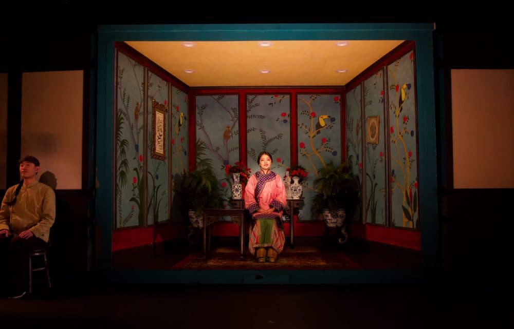 Daniel K. Isaac and Shannon Tyo in "The Chinese Lady" at the Barrington Stage Company in Pittsfield, Mass. (Courtesy Eloy Garcia)