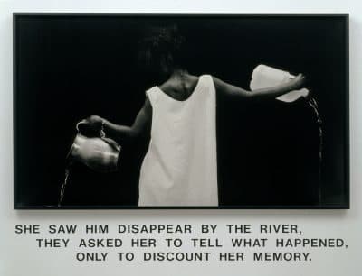 Lorna Simpson's &quot;Waterbearer,&quot; created in 1986. (Courtesy of the artist)