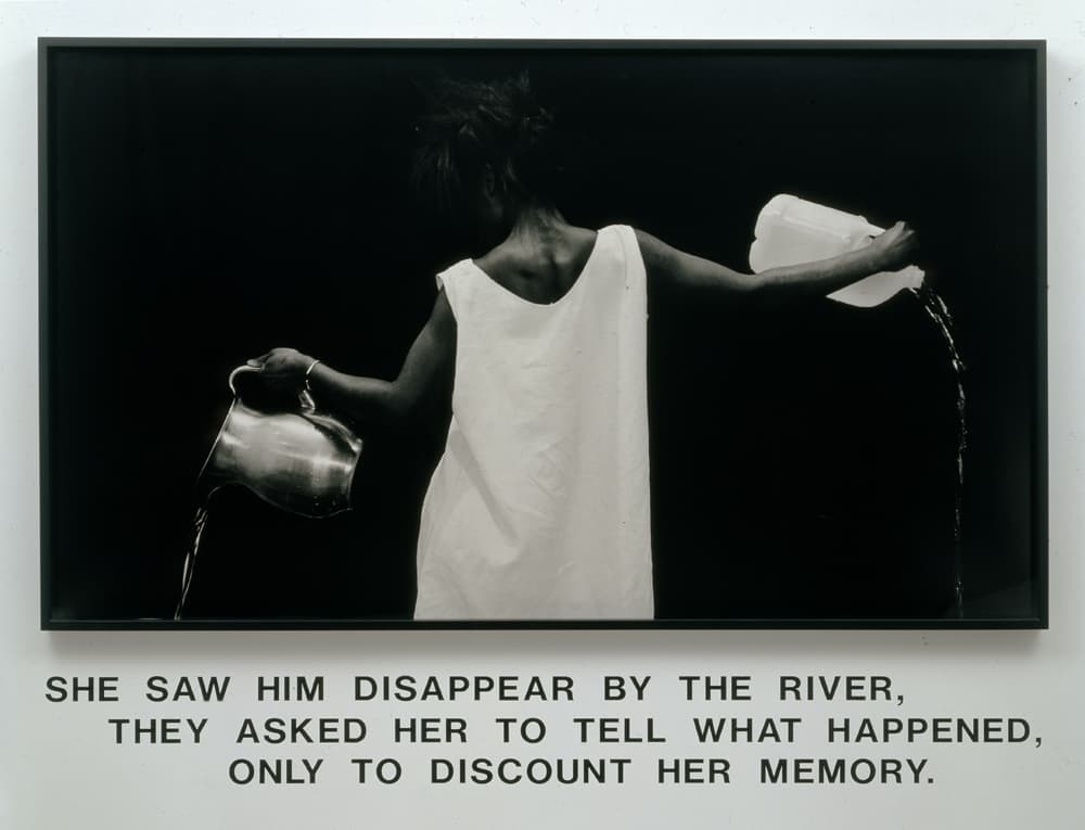 Lorna Simpson's "Waterbearer," created in 1986. (Courtesy of the artist)