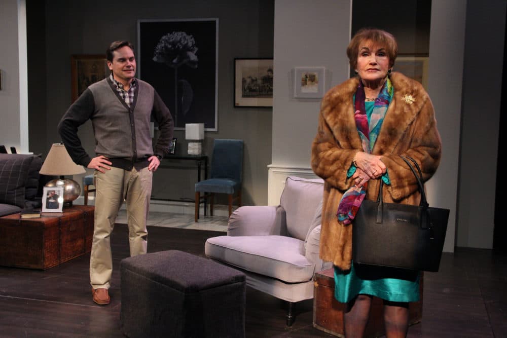 Bill Mootos and Annette Miller in &quot;Mothers &amp; Sons&quot; at Shakespeare &amp; Company. (Photo by Eloy Garcia)