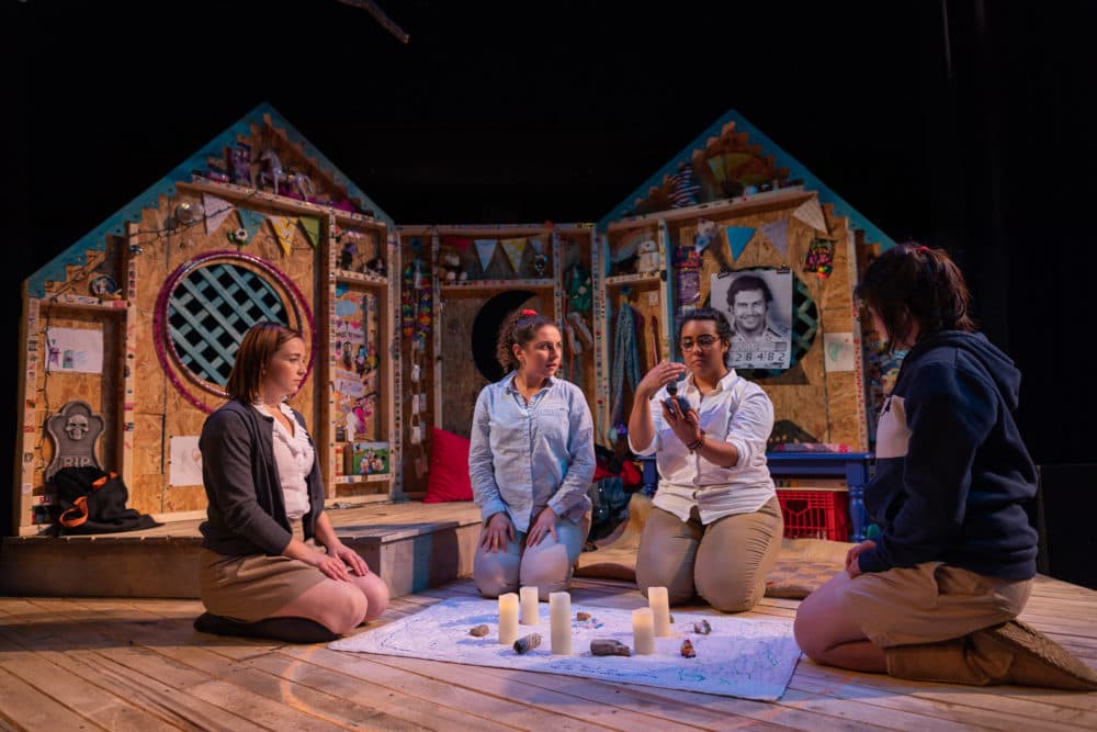 Gina Fonseca, Lisa Joyce, Khloe Alice Lin, and Tatiana Isabel Gil in &quot;Our Dear Dead Drug Lord.&quot; (Courtesy Nile Hawver)