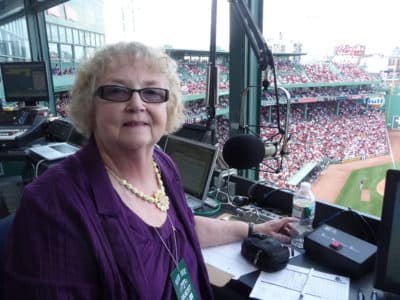 Wanda auditioned as the Red Sox public address announcer in 2012. (Courtesy Wanda Fischer)