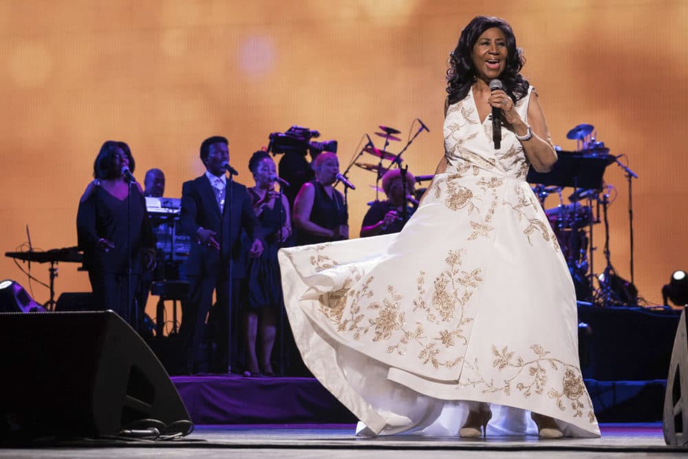Aretha Franklin performs at the world premiere of &quot;Clive Davis: The Soundtrack of Our Lives&quot; at Radio City Music Hall, during the 2017 Tribeca Film Festival, Wednesday, April 19, 2017, in New York. (Charles Sykes/Invision/AP)