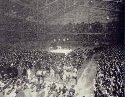 Over 14,000 fans would come to watch the University of Wisconsin boxing team. (Courtesy Wisconsin Athletics)