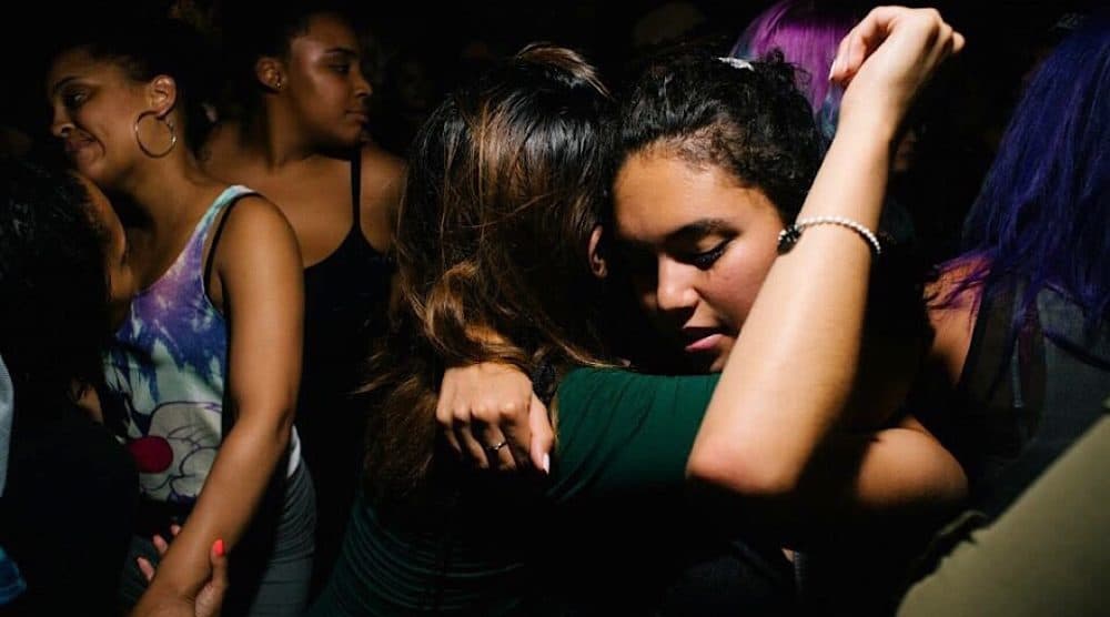 People dancing at Picó Picante in Boston (Courtesy Guarionex Rodriguez Jr.) 