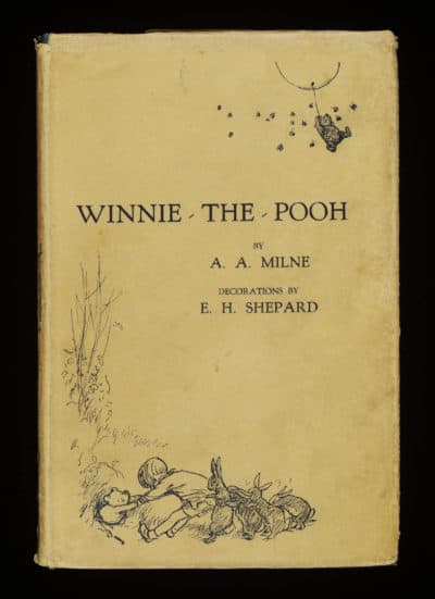 The first edition of &quot;Winnie‑the‑Pooh&quot; from 1924. (Courtesy Victoria and Albert Museum, London; Museum of Fine Arts, Boston)