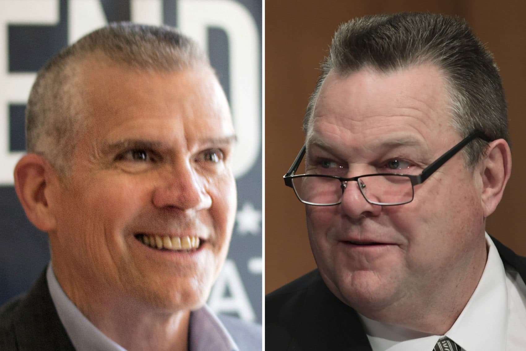 Montana state Auditor and Republican Senate candidate Matt Rosendale (left) and Democratic Montana Sen. Jon Tester. (AP Photos)