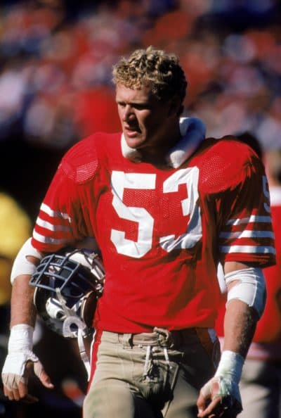 Milt McColl played linebacker for the San Francisco 49ers while attending medical school at Stanford. (George Rose/Getty Images)