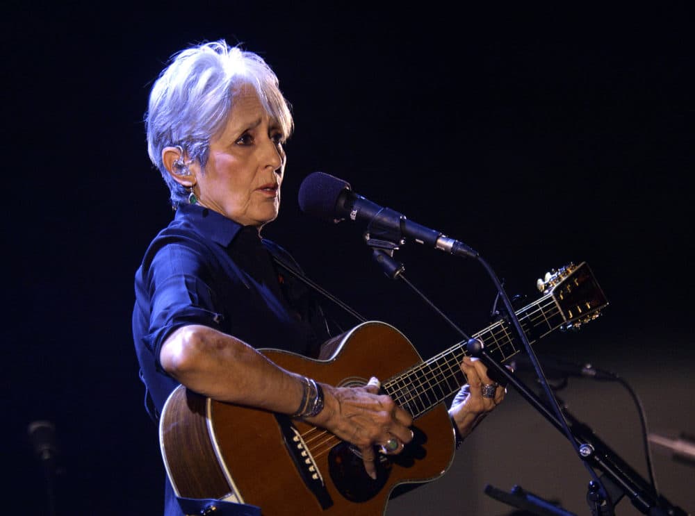 Joan Baez performs on stage during a concert on July 25, 2018 in Vienna, Austria. (Herbert Pfarrhofer/AFP/Getty Images)