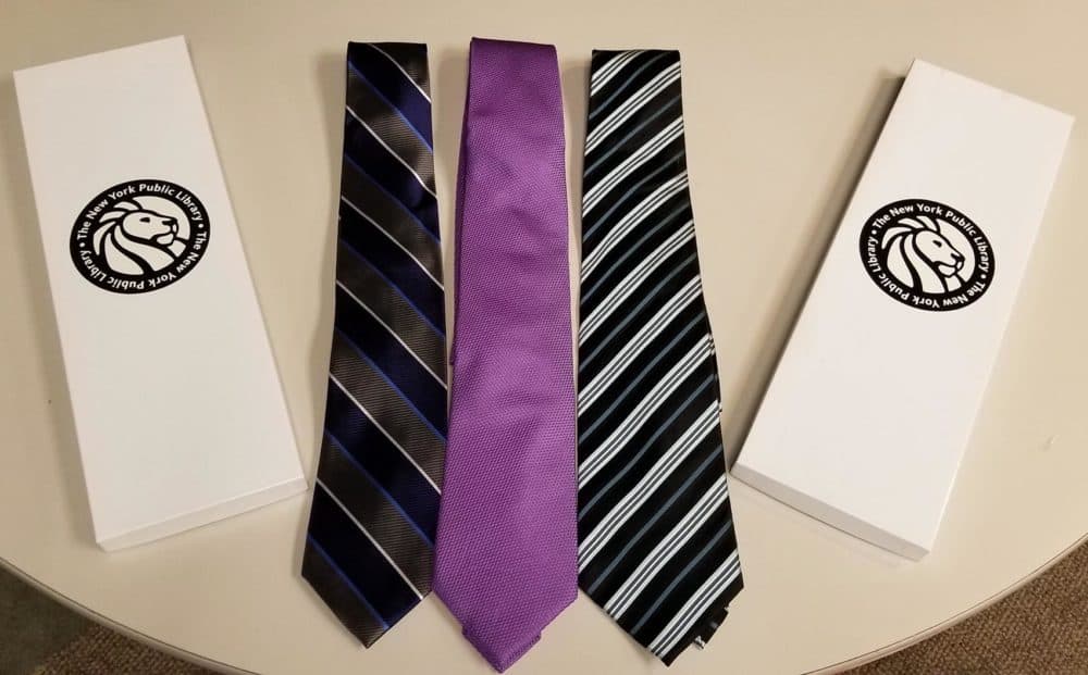 In New York, people can use their library card to check out neckties, briefcases and handbags to wear to job interviews or other important events. (Courtesy New York Public Library)