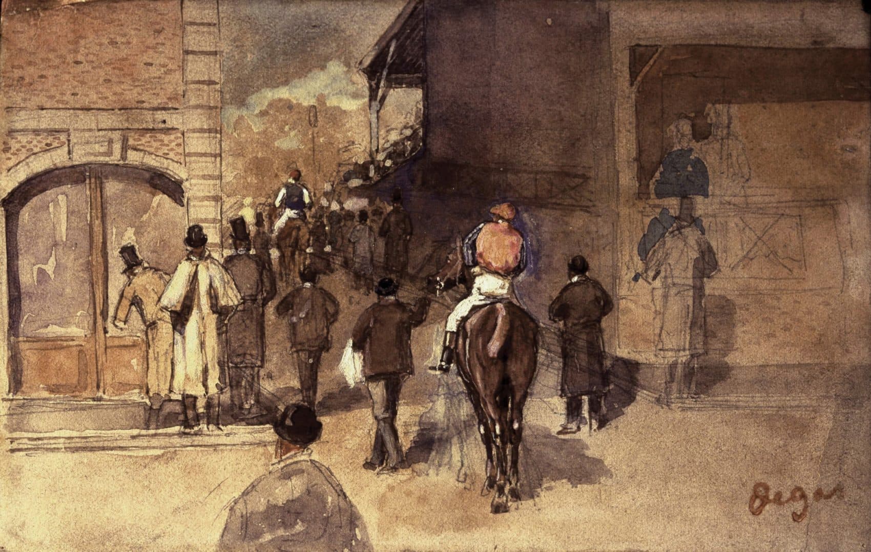 ‘La Sortie De Pesage,’ By Edgar Degas