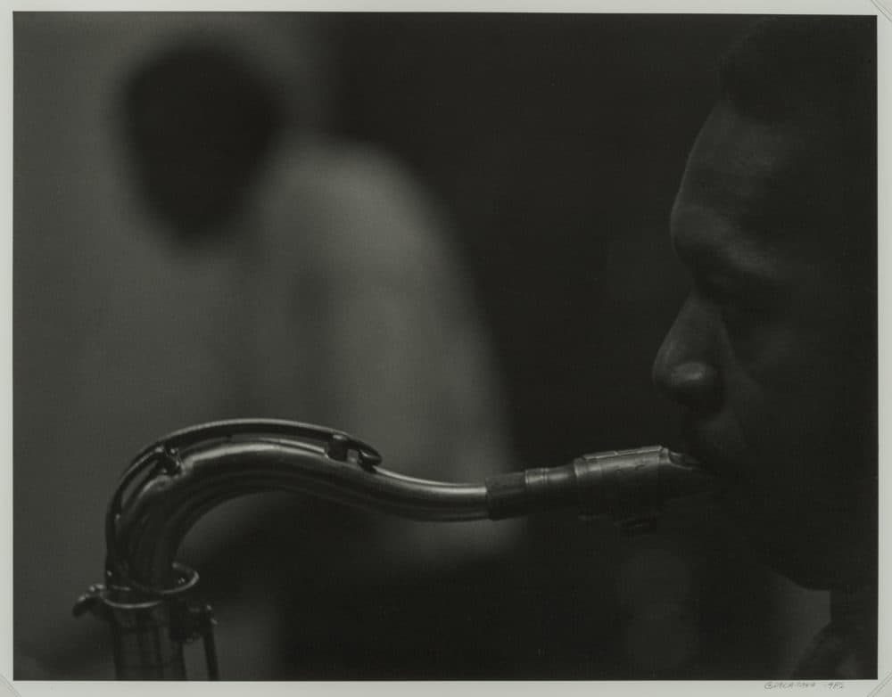 Roy Rudolph DeCarava's &quot;Coltrane and Elvin,&quot; taken in 1960. (Courtesy The Howard Greenberg Collection, MFA Boston)