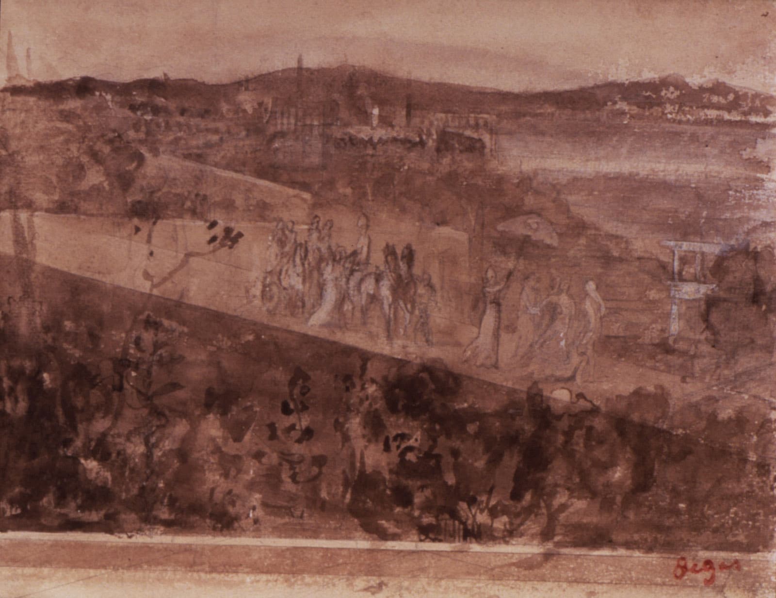 ‘Cortège Sur Une Route Aux Environs De Florence,’ By Edgar Degas