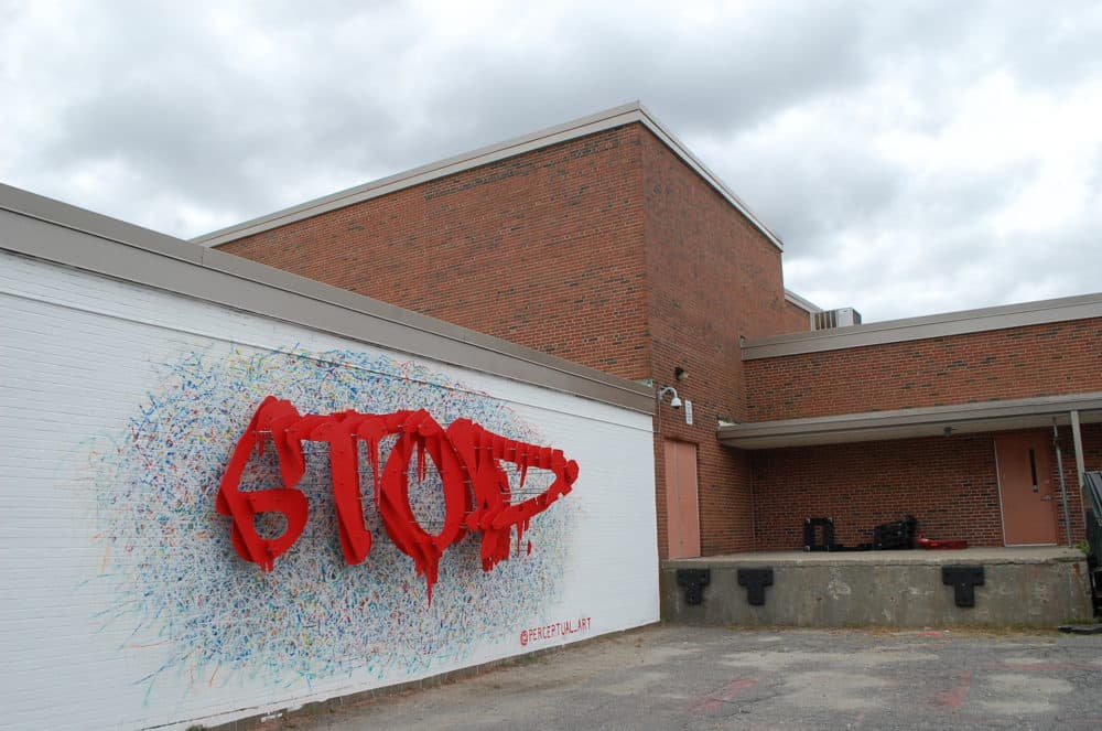 Artist Michael Murphy's mural for Pow! Wow! Worcester (Courtesy Dana Forsythe)