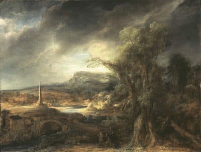 ‘Landscape With Obelisk,’ By Govaert Flinck