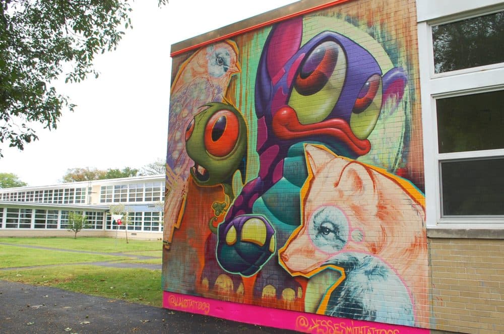 Jesse Smith and Lalo Yunda's piece in Worcester (Dana Forsythe for WBUR)