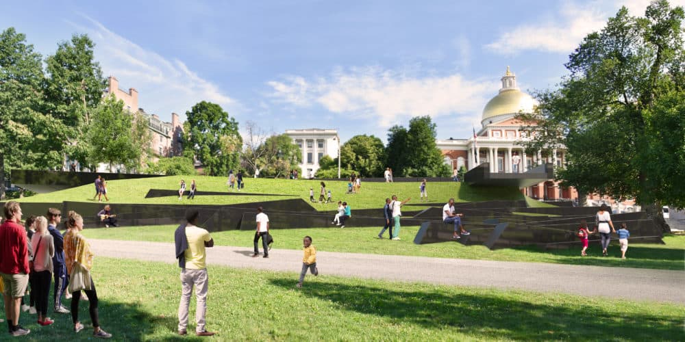 David Adjaye, Adam Pendleton and FuturePace's proposed memorial (Courtesy MLK Boston)