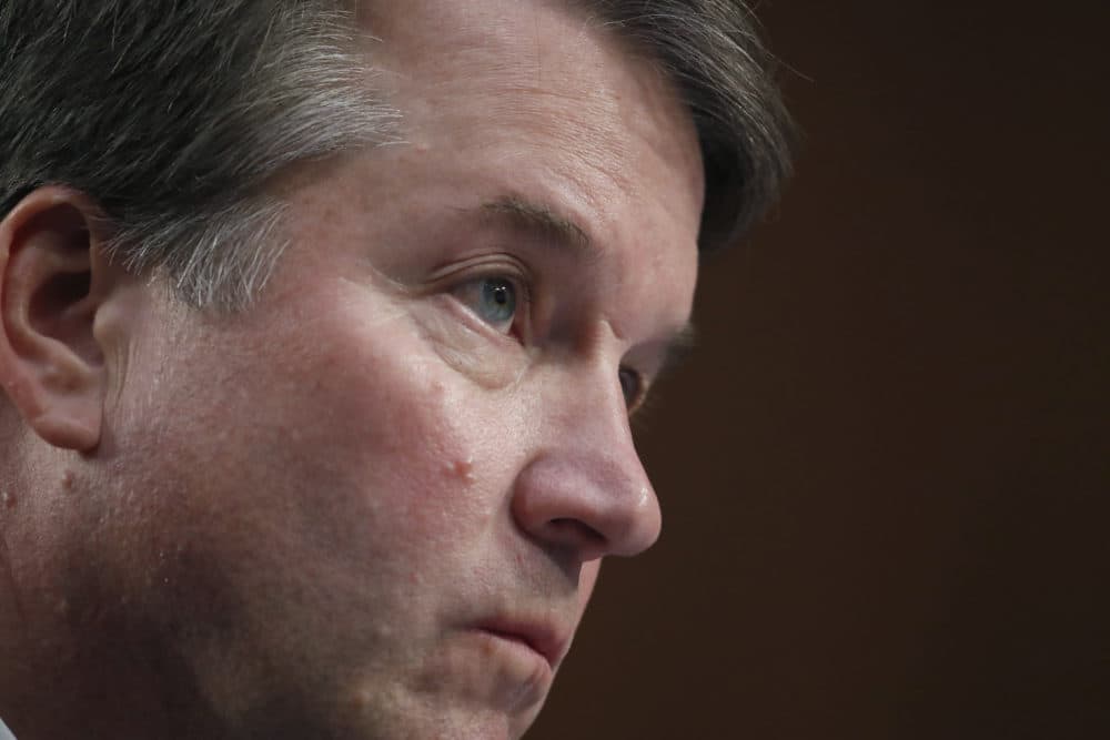 President Donald Trump's Supreme Court nominee, Brett Kavanaugh listens to a question as he testifies before the Senate Judiciary Committee on Capitol Hill in Washington, Thursday, Sept. 6, 2018. (Alex Brandon/AP)