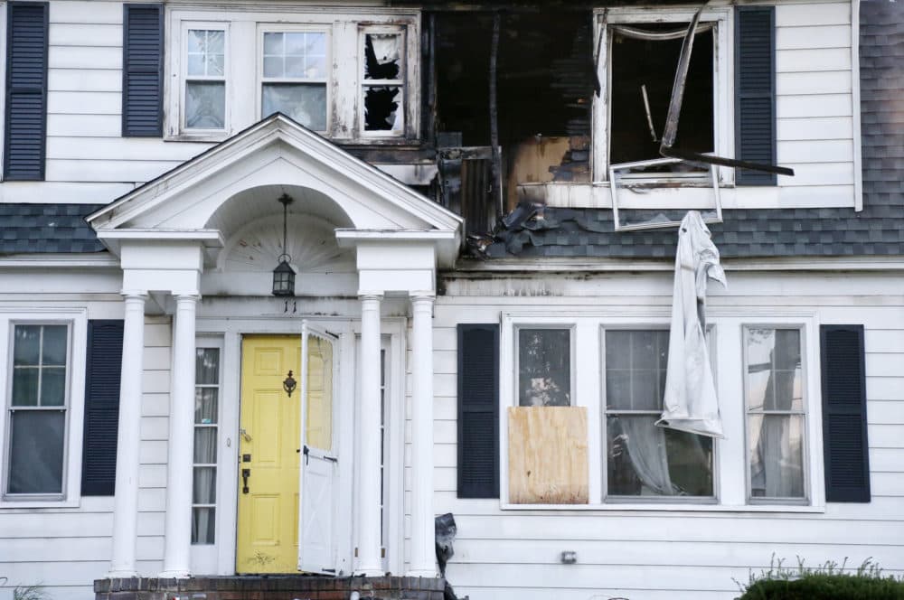 A house on Herrick Road in North Andover is seen Friday. (Mary Schwalm/AP)