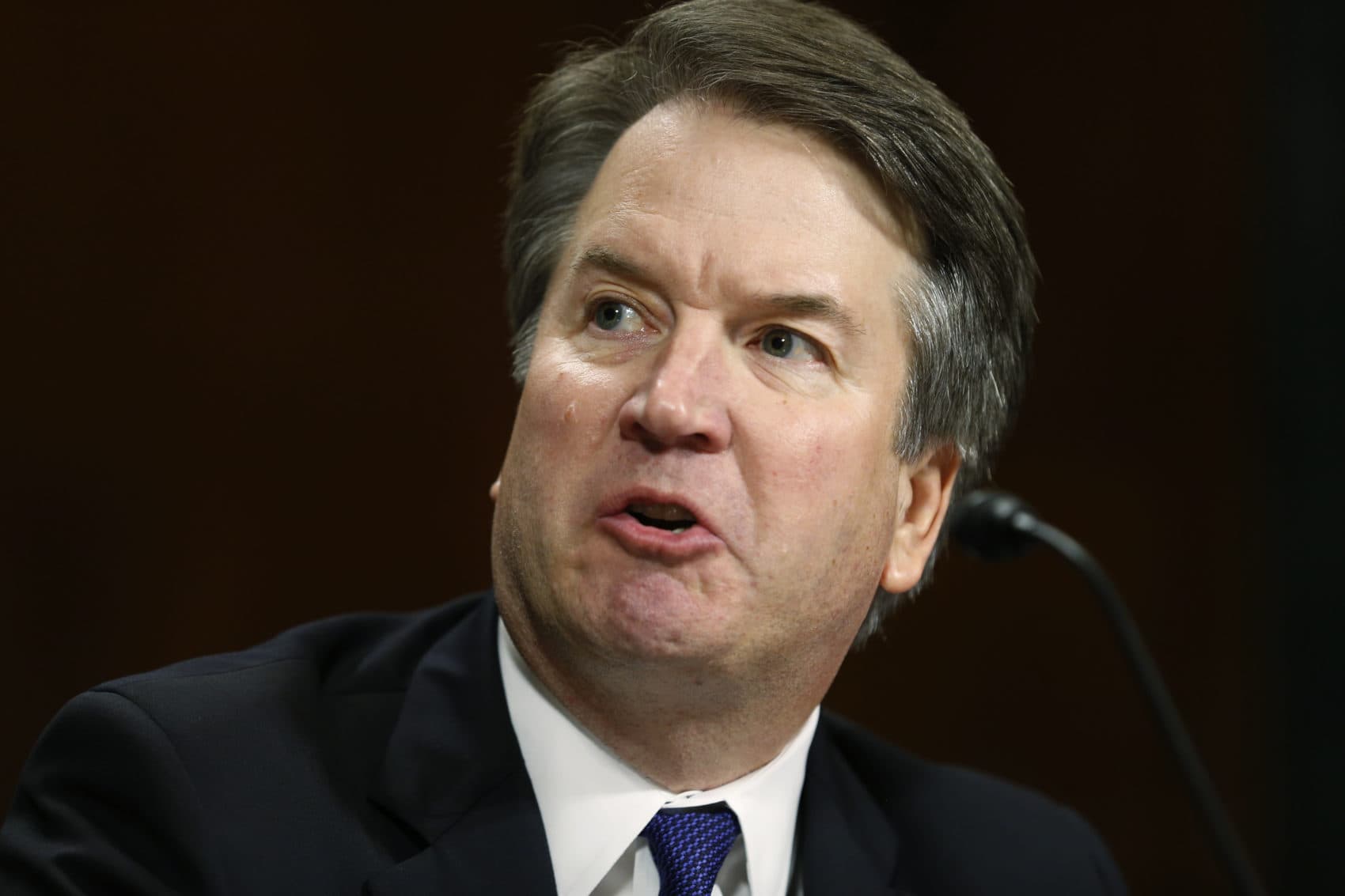 Supreme Court nominee Brett Kavanaugh gives his opening statement at the Senate Judiciary Committee hearing, Thursday, Sept. 27, 2018 on Capitol Hill in Washington. (Michael Reynolds/AP)