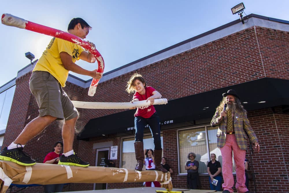 People joust at &quot;What The Fluff Fest&quot; (Courtesy)