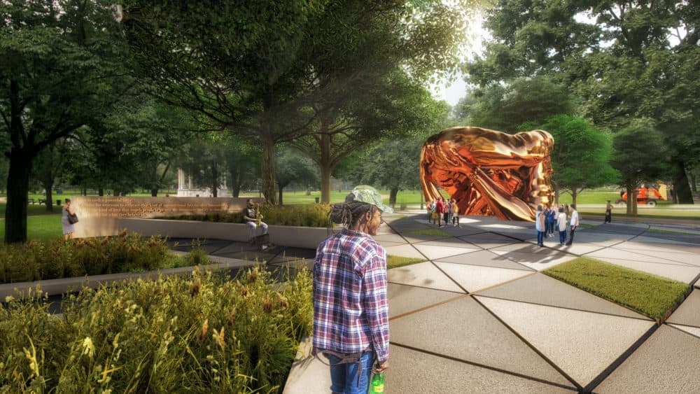 Hank Willis Thomas and MASS Design Group's proposed memorial (Courtesy King Boston)