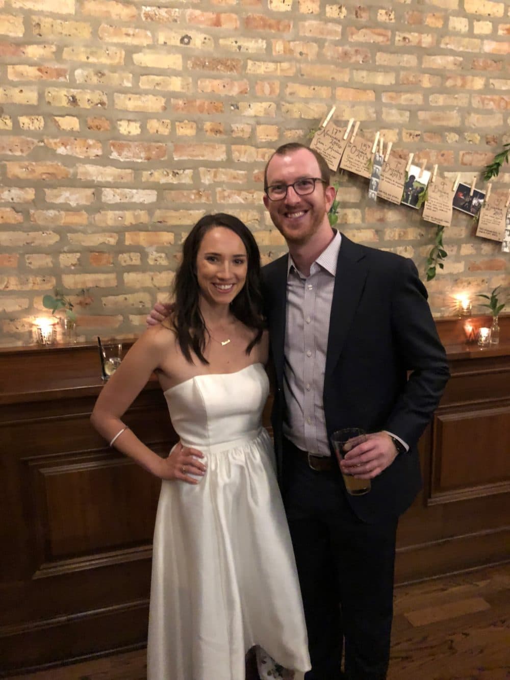 Kevin and Marina at her wedding, 2018