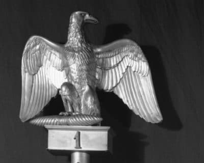 A Bronze Eagle Finial