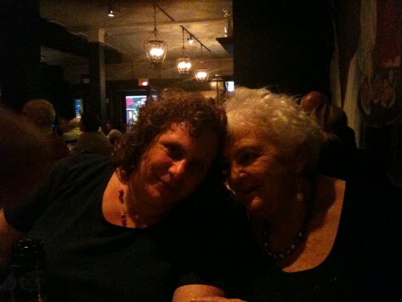 The author pictured with her late mother. (Courtesy)