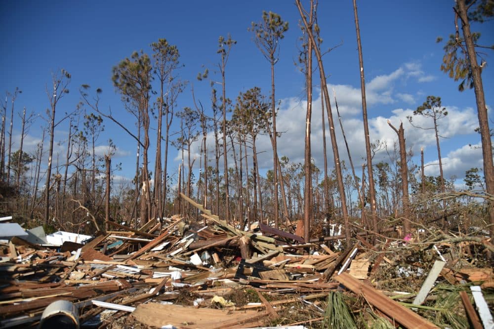 A view of the damage caused by Hurricane Michael in Mexico Beach, Florida, on Oct. 14, 2018. (Hector Retamal/AFP/Getty Images)