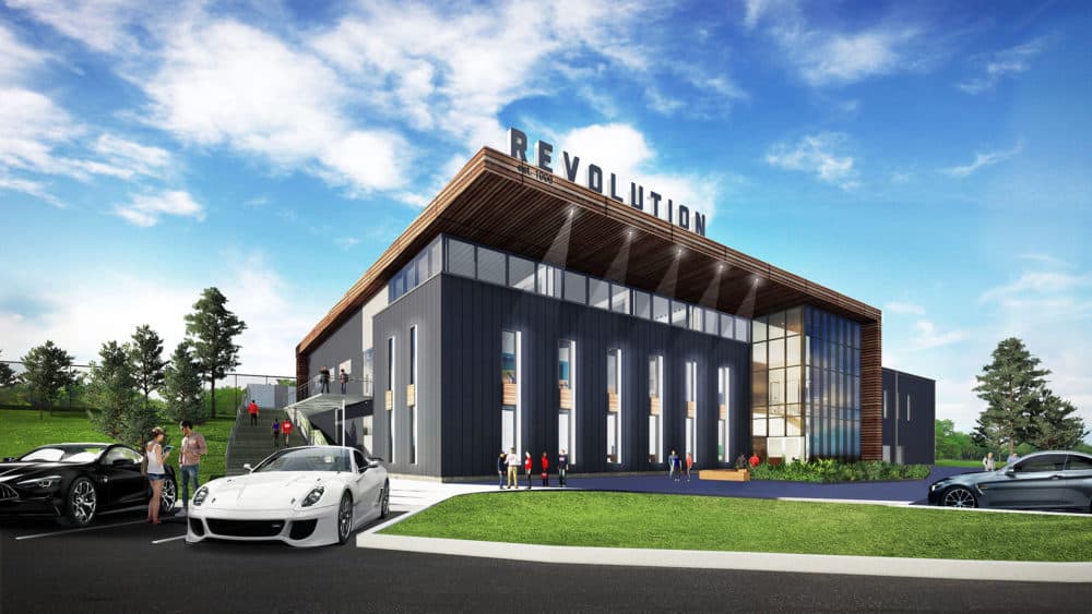 An artist's rendering shows one of the new Revolution Training Facility buildings. (New England Revolution)