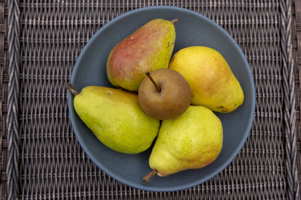 Apples get all the attention this time of year. But pears are their sophisticated autumn cousin. (Jesse Costa/WBUR)