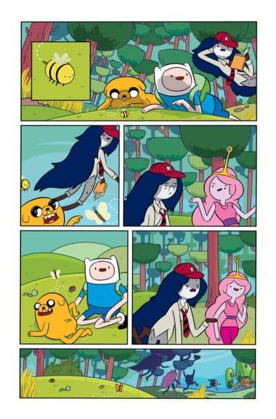 Jake the Dog, Finn the Human, Marceline the Vampire Queen and Princess Bubblegum in an &quot;Adventure Time&quot; comic (Courtesy)