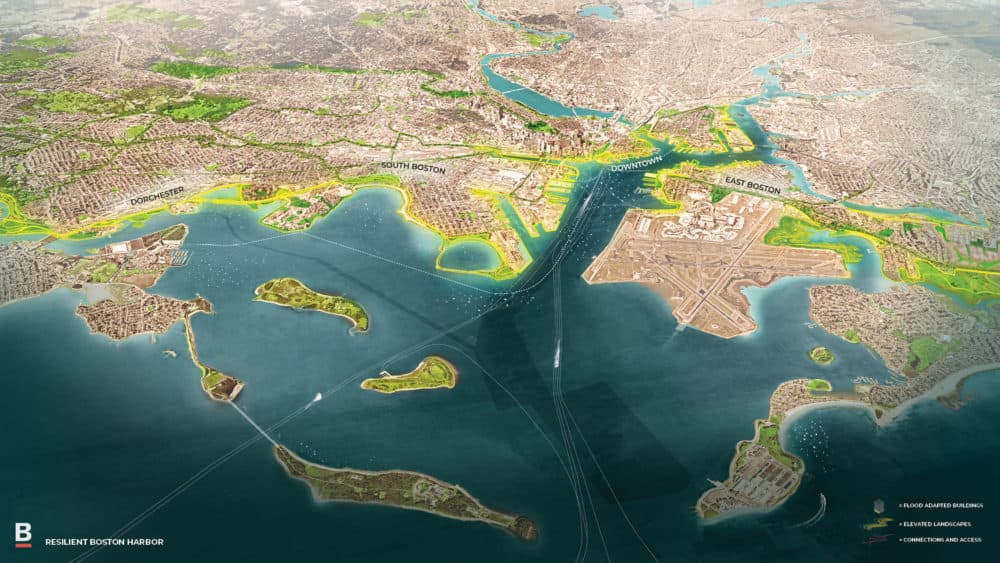 A map of the proposed changes to Boston Harbor (Courtesy city of Boston)