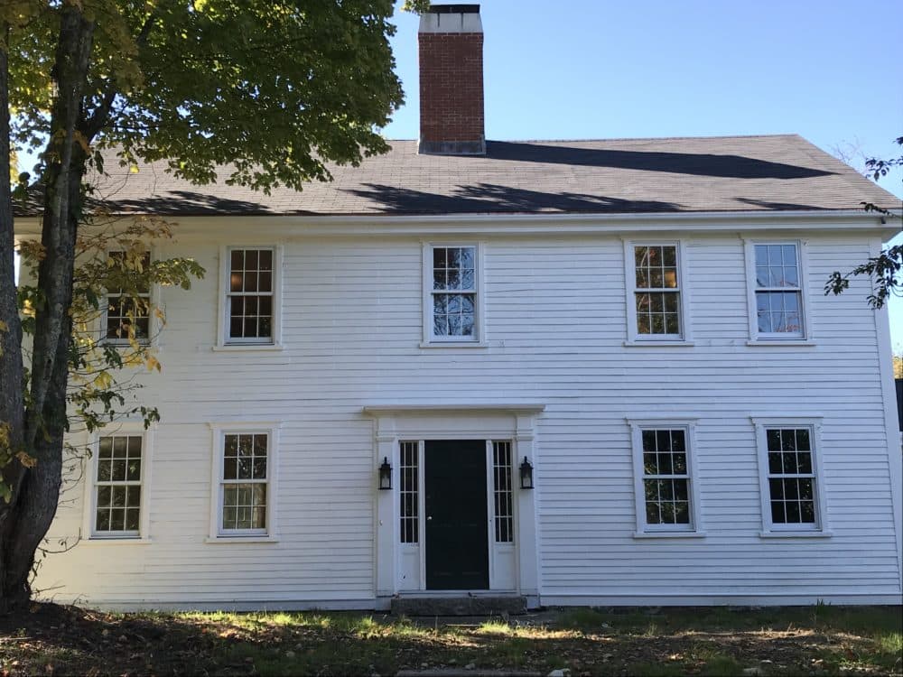 The home of Sarah Bridges Clayes is still standing just over the town line in Framingham. The house is currently under renovation and is owned by the Framingham History Society and the Sarah Clayes House Trust. (Deborah Becker/WBUR)