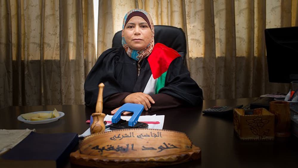 Judge Kholoud Al-Faqih. (Courtesy Boston Palestine Film Festival)