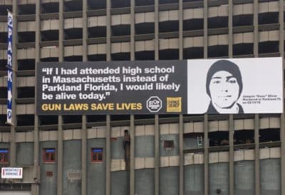Billboard Now Up In Back Bay Depicts Parkland School Shooting Victim