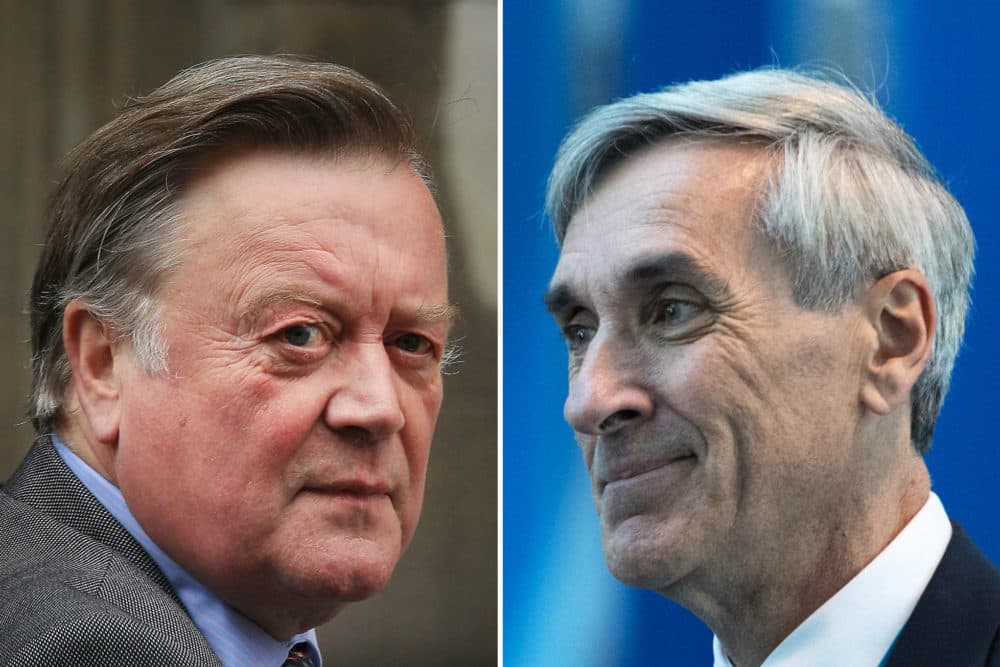 Members of Parliament Kenneth Clarke (left) and John Redwood. (Getty Images)