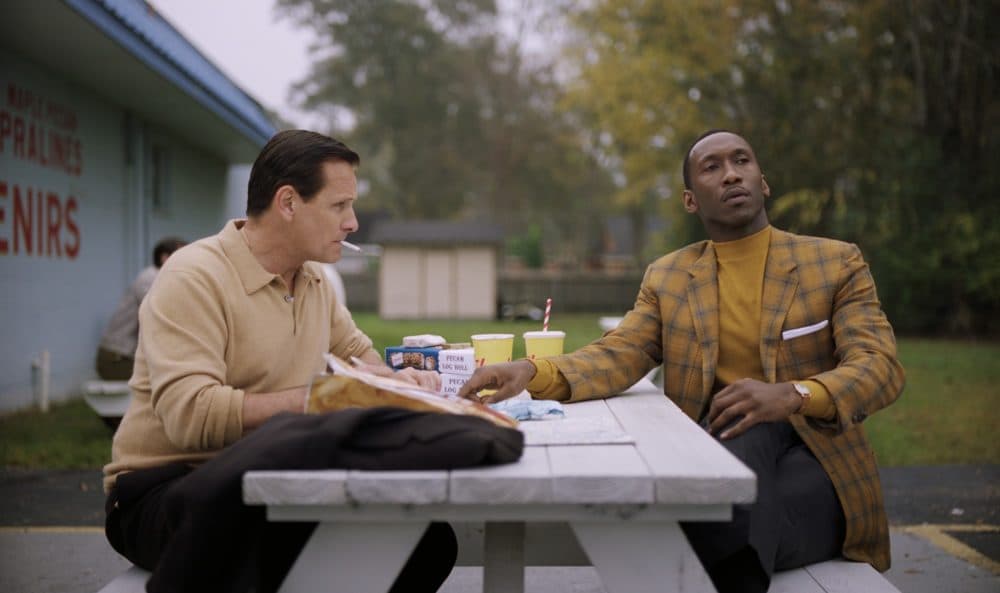 Viggo Mortensen as Tony Lip and Mahershala Ali as Don Shipley in &quot;Green Book.&quot; (Courtesy Universal Pictures)