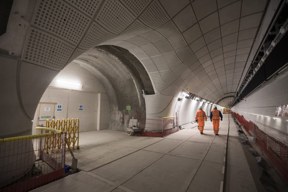 A platform-level view of the Whitechapel Crossrail station. (Courtesy of Crossrail)