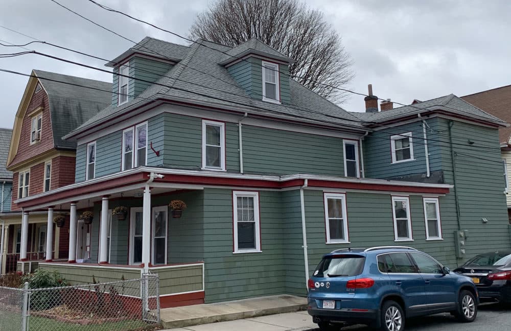 &quot;Liberty House,&quot; a two-story home run by a Boston nonprofit that allows young residents who previously struggled with homelessness to live independently. (Simón Rios/WBUR)