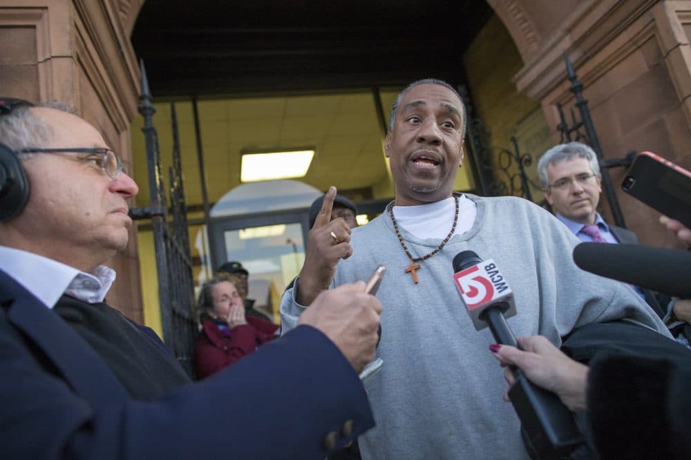 Darrell Jones after his 2017 release (Jesse Costa/WBUR)