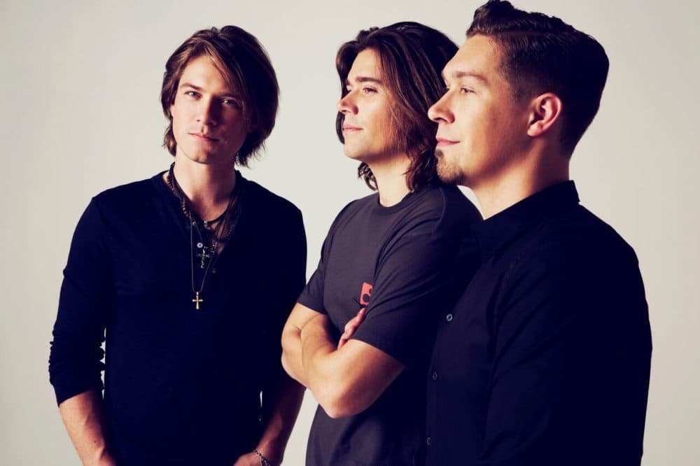 Taylor, left, Zac and Isaac of Hanson. (Jonathan Weiner/Courtesy of the artist)