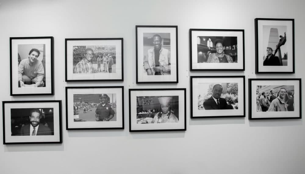 Craig Bailey’s “Faces of AIDs” series highlighting the lives of pioneering AIDS activists including Belynda Dunne, Sidney Borum, Jr., Faye Simmons, and Eduardo Paez Carillo, among others (Courtesy Melissa Blackall and the Cooper Gallery of African and African American Art)