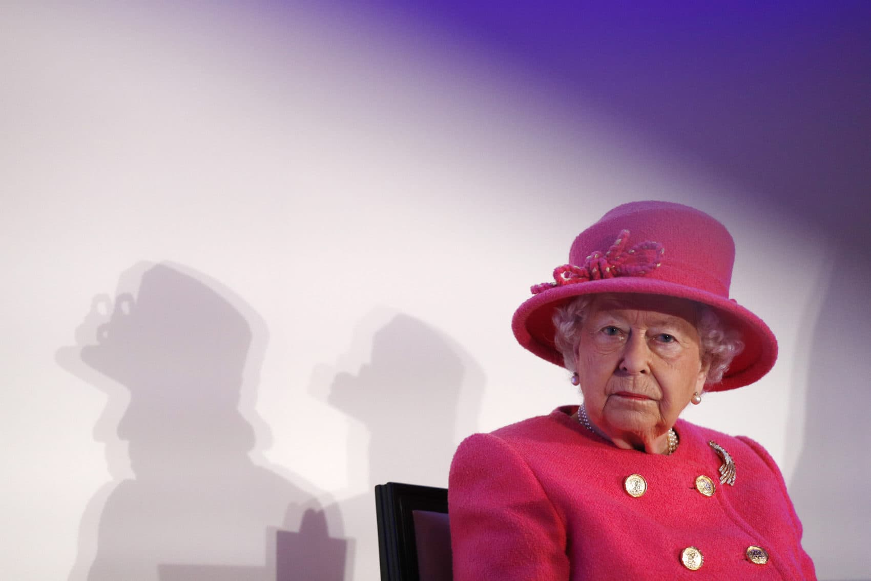 Queen Elizabeth II visits the Royal Insitute of Chartered Surveyors (RICS) to mark its 150th anniversary on Nov. 20, 2018 in London. (Adrian Dennis/WPA Pool/Getty Images)