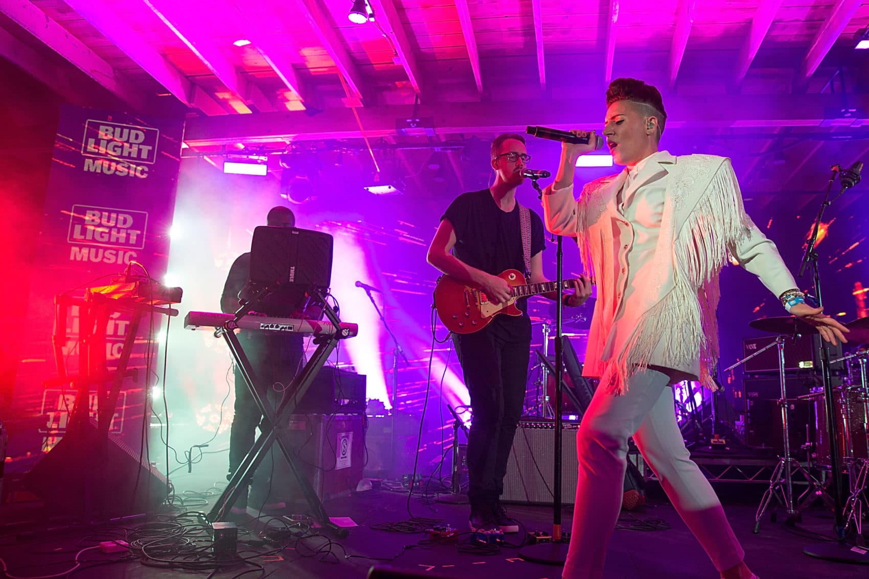 Emily King takes the stage at the Bud Light Factory during the Bud Light Music Showcase on March 18, 2016 in Austin, Texas. (Rick Kern/Getty Images for Bud Light)