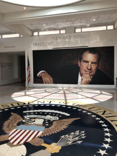 The Richard Nixon Presidential Library and Museum in Yorba Linda, California. (Samantha Raphelson/Here & Now)
