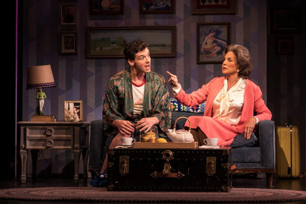 Michael Urie and Mercedes Ruehl in "Torch Song." (Courtesy of Matthew Murphy)